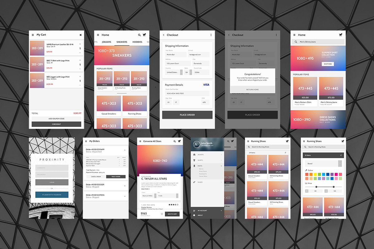 Proximity Android UI Kit, an UI Kit Template by Monocle
