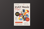 Jazz Music Night Flyer, a Flyer Template by MMPixelCraft (Thumbnail 4 of 5)