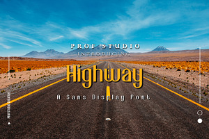 Highway - Sans Display Font
