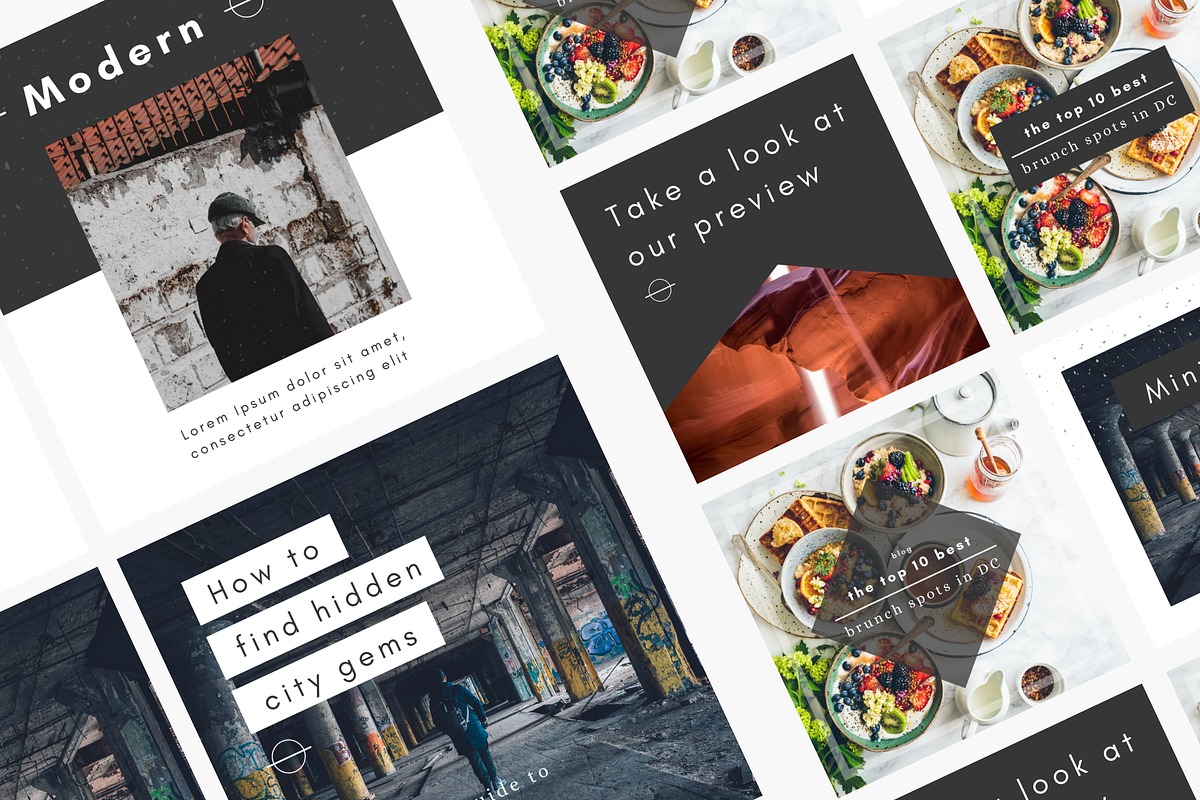 Modern & Minimal Instagram Templates, a Social Media Template by Minva Themes (Photo 3 of 3)