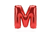 Red Metallic Letter M Foil Balloon P, a School & Education Photo by shahsoft (Thumbnail 1 of 2)