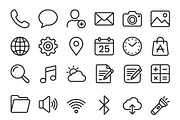34 Smartphone Essentials Icon Set, an Outline Icon by adenpinkstore (Thumbnail 14 of 15)
