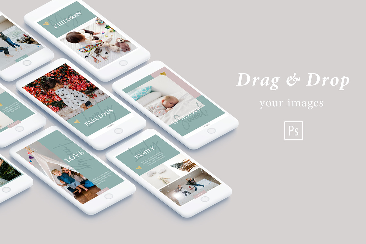 KIDS Social media template, a Social Media Template by Digital Breath templates (Photo 2 of 6)