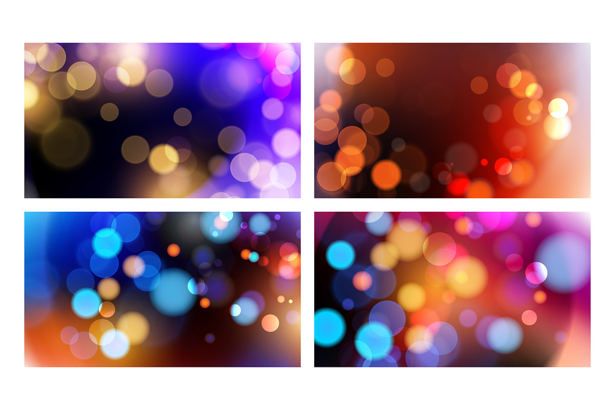 Bokeh Backgrounds Graphics Set, a Background Graphic by Finevector (Photo 10 of 11)