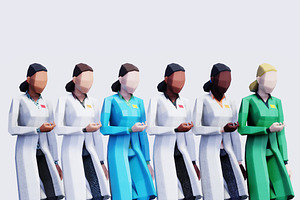 Scientist People -Rigged & Animated