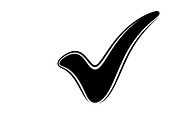 Simple and bold checkmark silhouette, an Illustration by Amazin_art (Thumbnail 2 of 26)