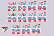 Snowman Christmas Train Bundle, a Seasonal Illustration by animatizmagix (Thumbnail 3 of 4)