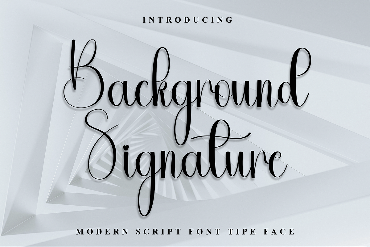 Background Signature, a Handwritten Font by InermediaSTUDIO (Photo 1 of 8)