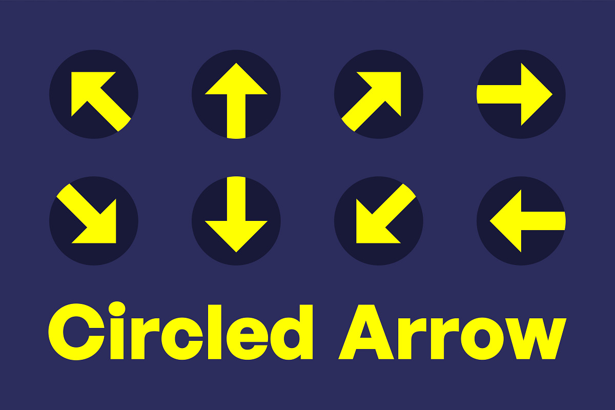 Circled Arrow Vector Objects, an Object Graphic by Artbeaut