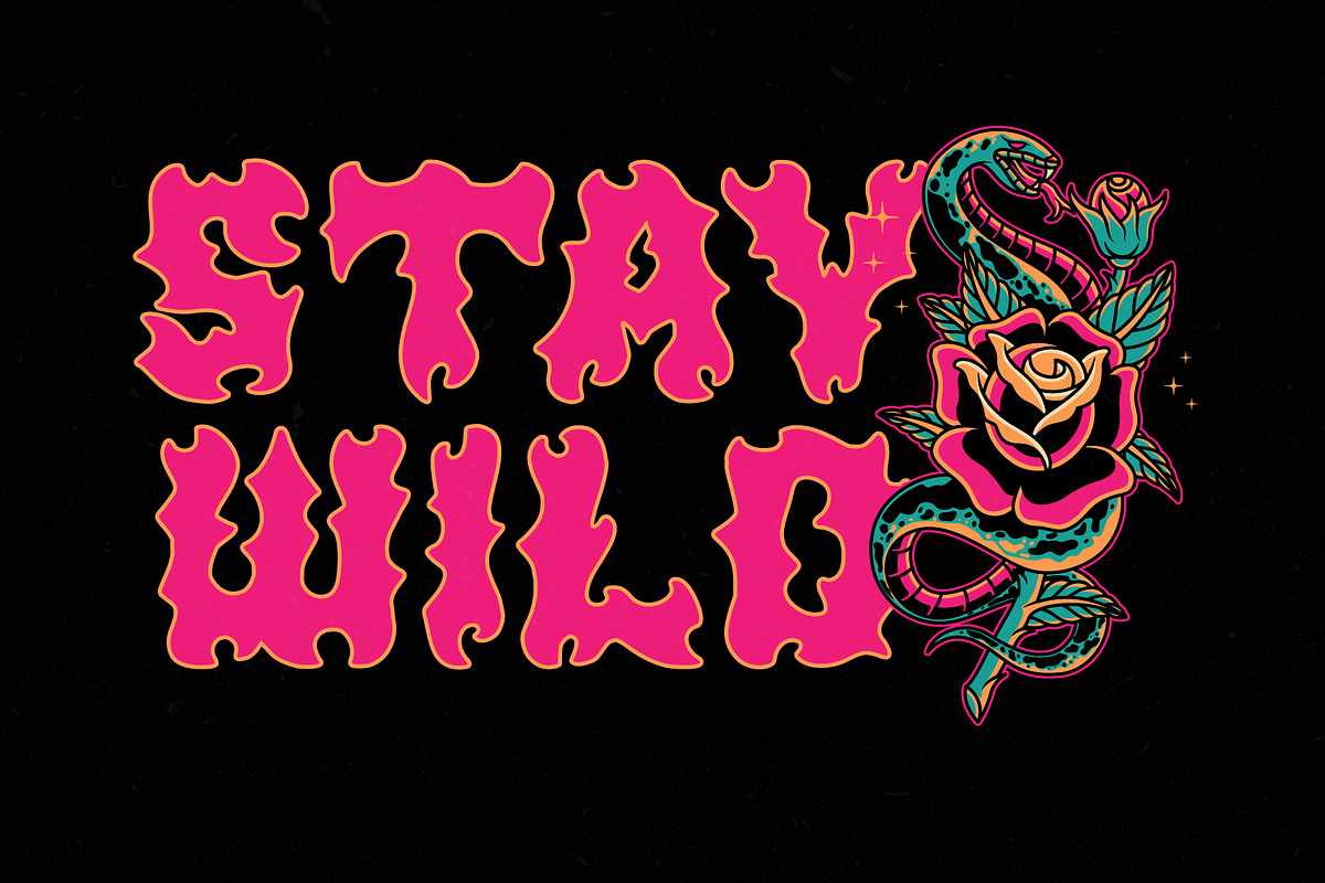 Pink Punk – Death Metal Font, a Blackletter Font by Prioritype Co (Photo 6 of 10)