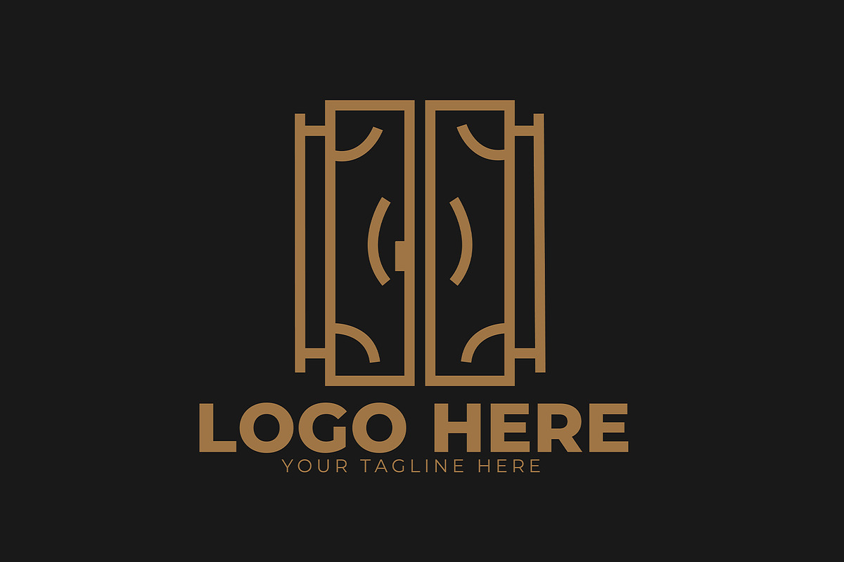 Furniture Brand Door Logo Design, a Branding & Logo Template by Pixelpur