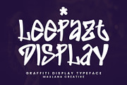 Leepazt Graffiti Display Font, a Handwritten Font by Maulana Creative (Thumbnail 1 of 7)