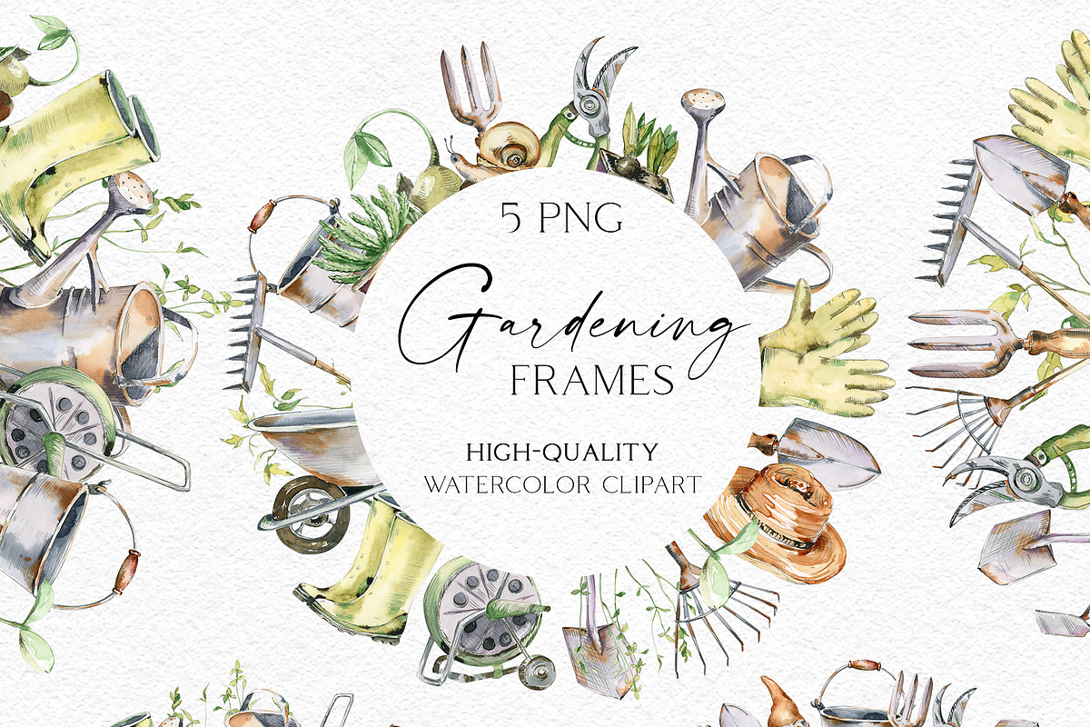 Watercolor Gardening Time, a Food Illustration by Olga Koelsch (Photo 5 of 19)