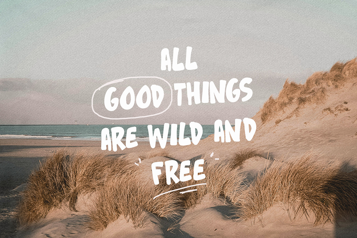 Moosy Guga Playful Display Font, a Sans Serif Font by Maulana Creative (Photo 4 of 7)