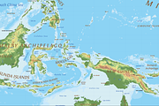 Topographic World Vector Map, an Illustration by Cartorical (Thumbnail 4 of 8)