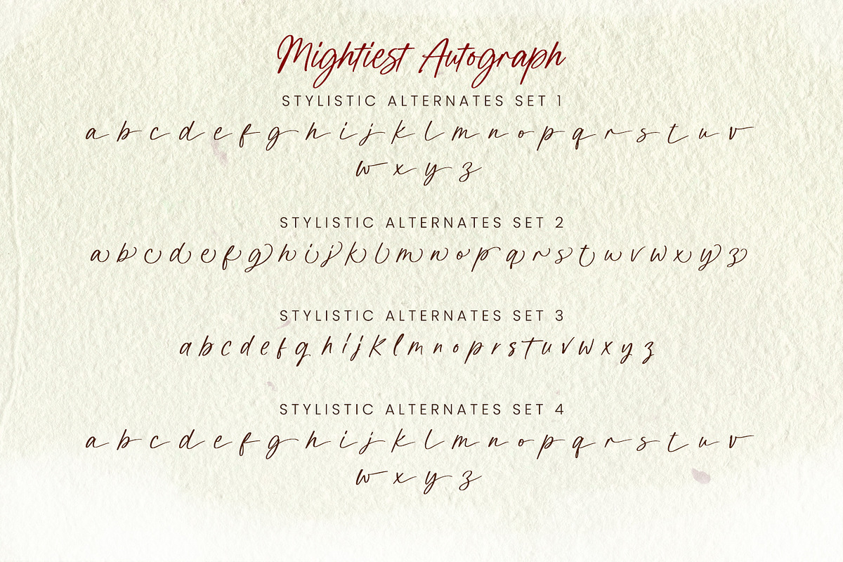 Mightiest Autograph, a Script Font by din-studio.com (Photo 9 of 10)