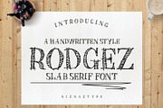 Rodgez - Slab Serif Handwritten, a Slab Serif Font by nIznaztype (Thumbnail 1 of 6)