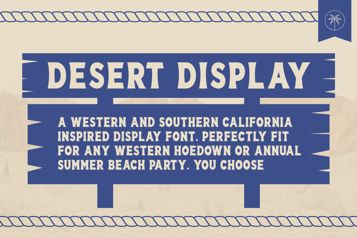 Desert Display | Western Font preview 3