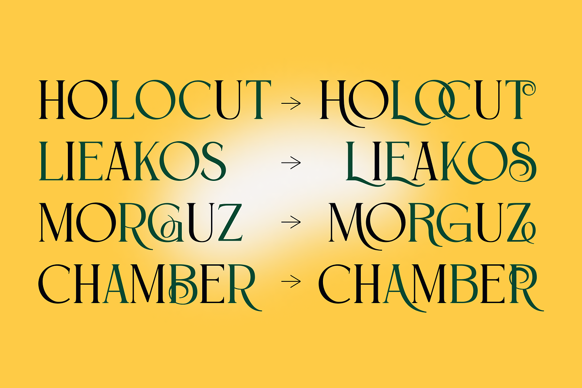 Glique Serif Display, a Font by Fitrah Type (Photo 2 of 13)