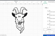 Goat svg dxf png, goat clipart, an Object Graphic by Bila Vorona (Thumbnail 2 of 5)