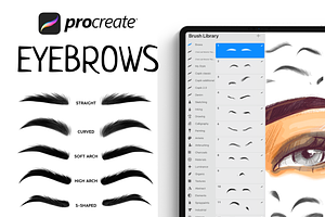 Procreate Eyebrow Stamps