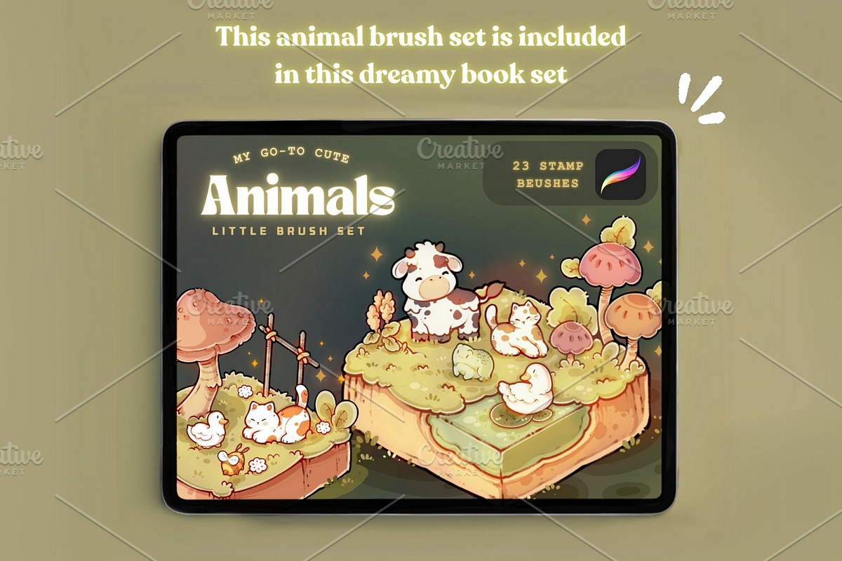 Dreamy Books Stamp Brushes, a Brush Add-On by TheDoodleSweets (Photo 4 of 6)