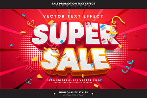 Super Sale Editable Text Effect