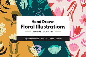 Hand Drawn Floral Illustrations