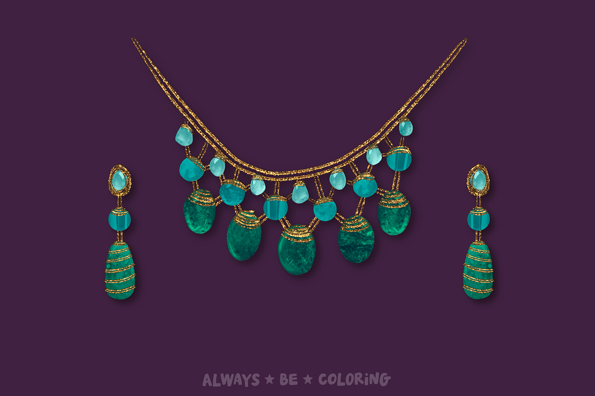 Procreate Precious Stones Brush Set, a Brush Add-On by AlwaysBeColoring (Photo 7 of 10)