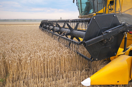 Close up knife of combine spinning featuring agriculture, background, and