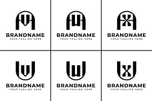 Letters AV AW AX UV UW UX Logo, a Branding & Logo Template by Pray Art Design Studio