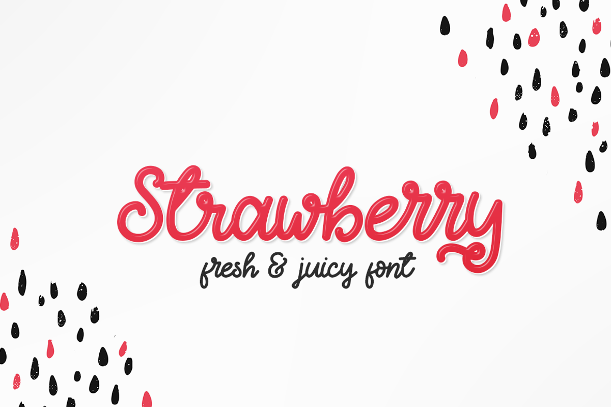 Strawberry - Fresh & Juicy Script