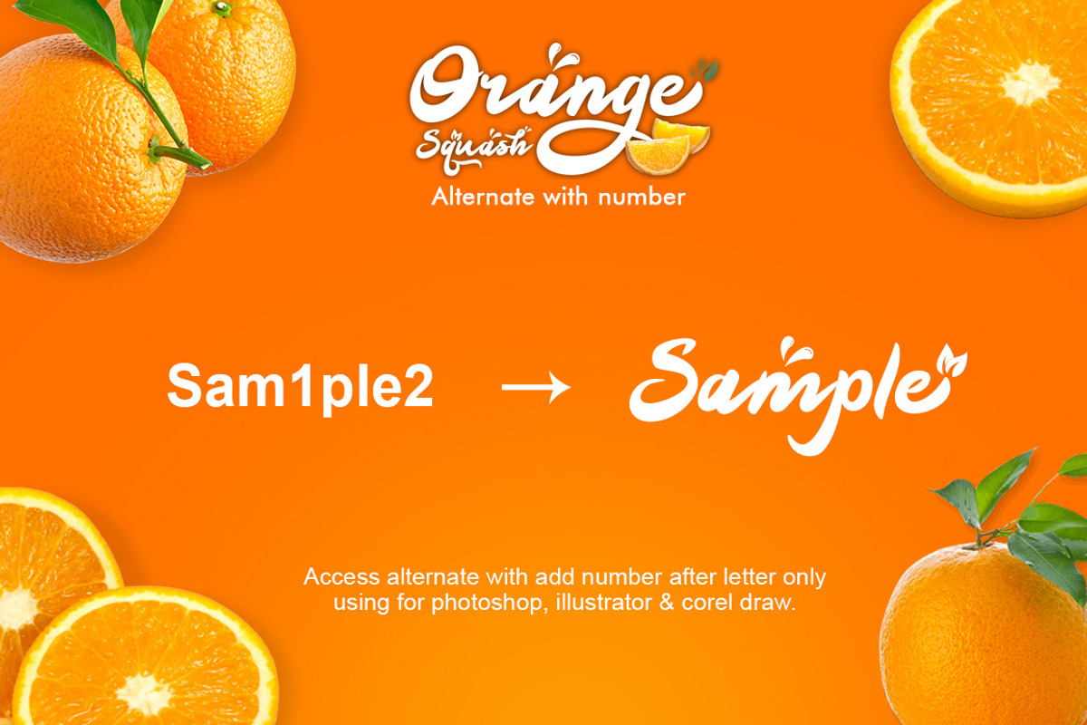 Orange Squash Script preview 6