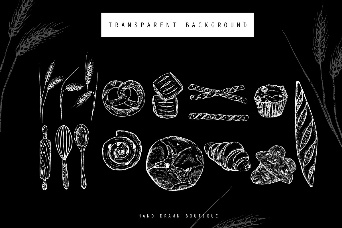 Bakery Hand Drawn Illustration, a Food Illustration by Hand drawn Boutique (Photo 4 of 4)