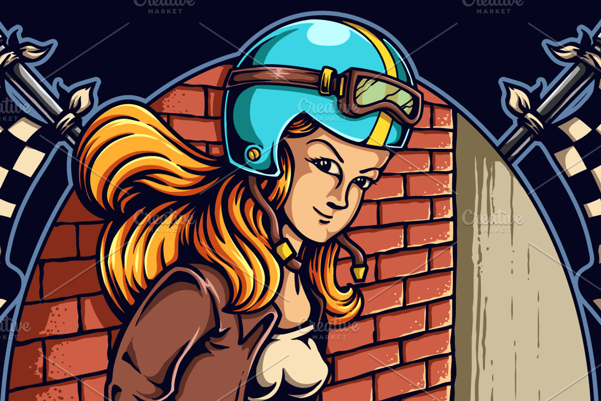 Racer Girl, an Illustration by TSV Art Collective (Photo 1 of 2)