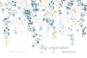 watercolor Blue flowers, Patterns, a Decorative Illustration by Lisima (Thumbnail 7 of 14)