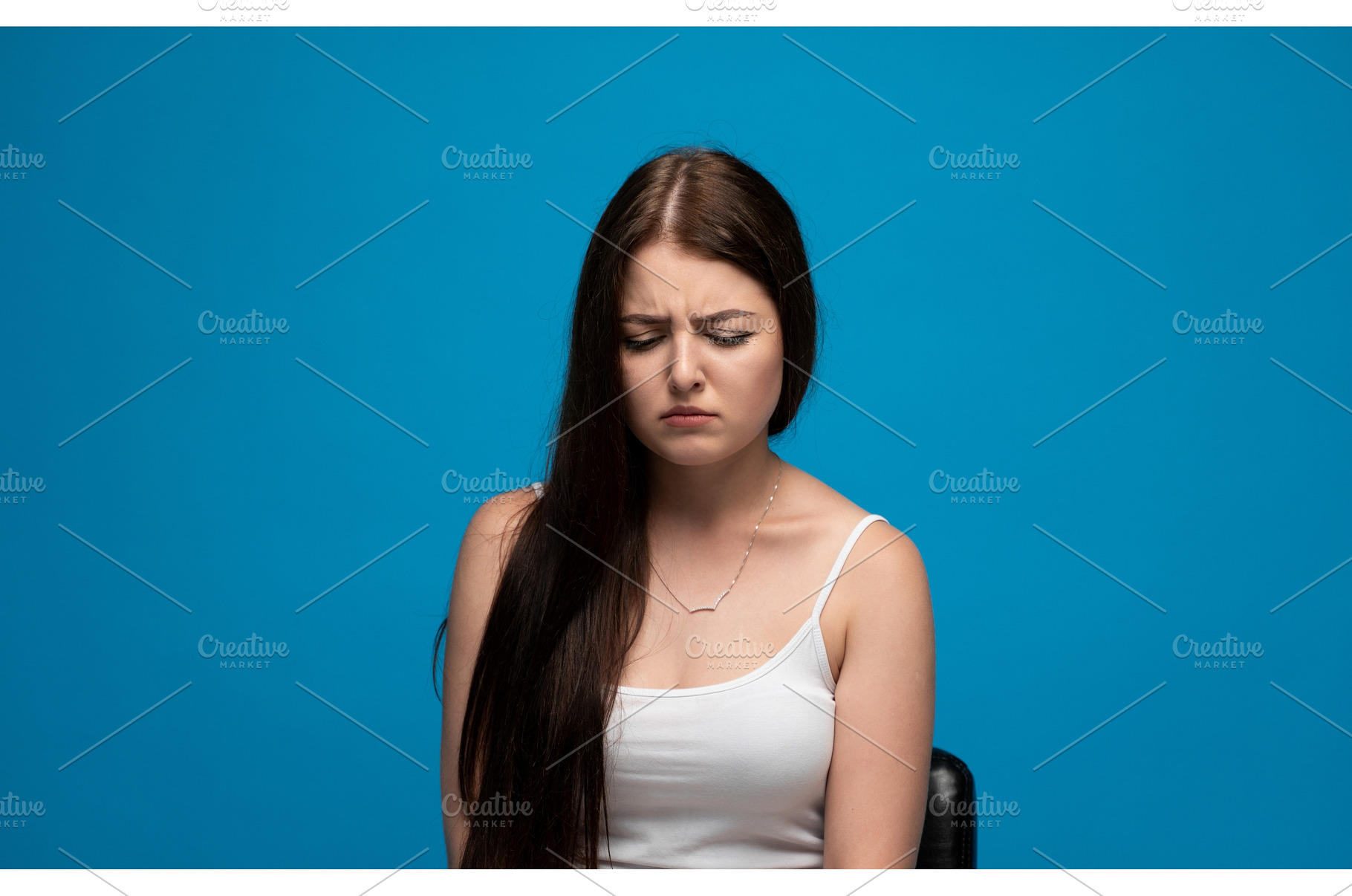 Young woman showing disappointment, a Person Photo by volodymyrshtun13795
