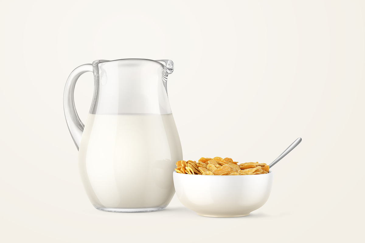 Fresh Milk Glass Bottle Mockup Set, a Product Mockup by PSD Market (Photo 12 of 20)