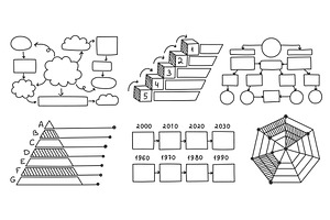 Hand drawn presentation charts, a Finance Illustration by winwin.art