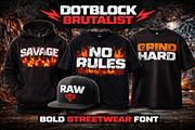 DotBlock Brutalist, a Blackletter Font by Art StoreID (Thumbnail 10 of 13)