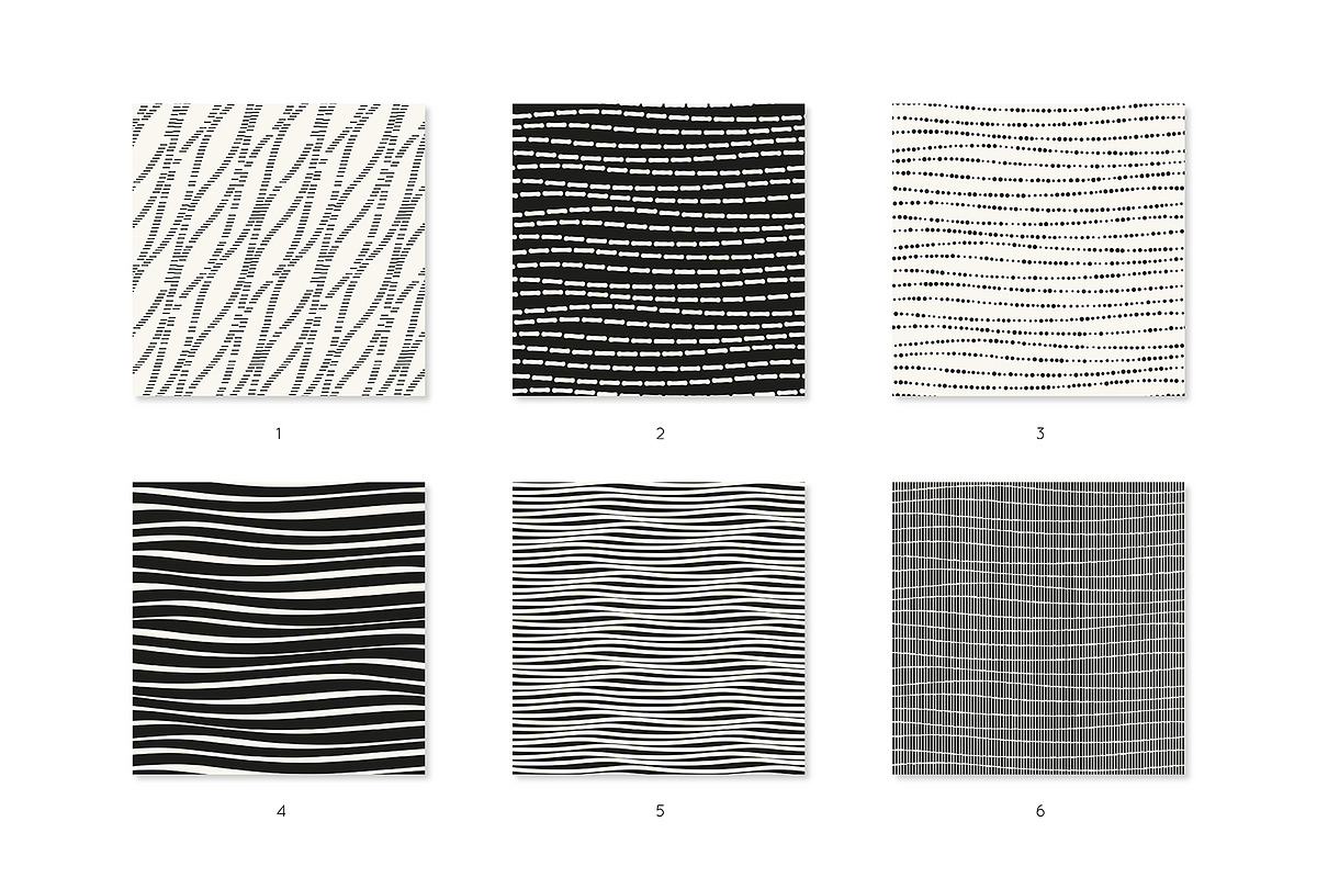 Curvy Seamless Pattern Collection, a Pattern Graphic by Curly_Pat (Photo 2 of 10)