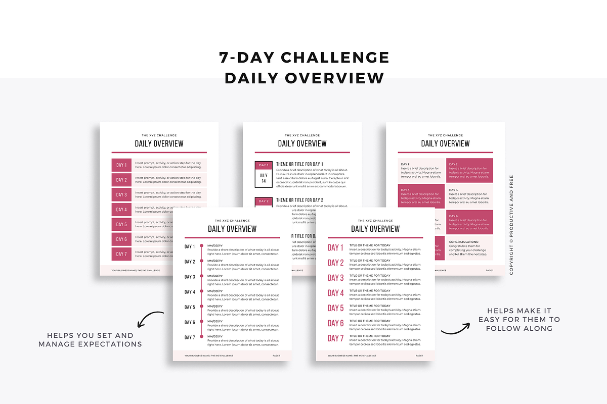 7-Day Lead Magnet Challenge Bundle, an Email Template by ProductiveandFree (Photo 8 of 19)