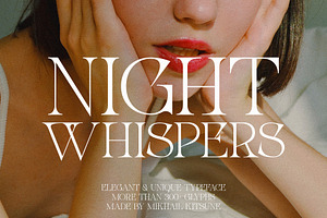 Night Whispers - Elegant Serif