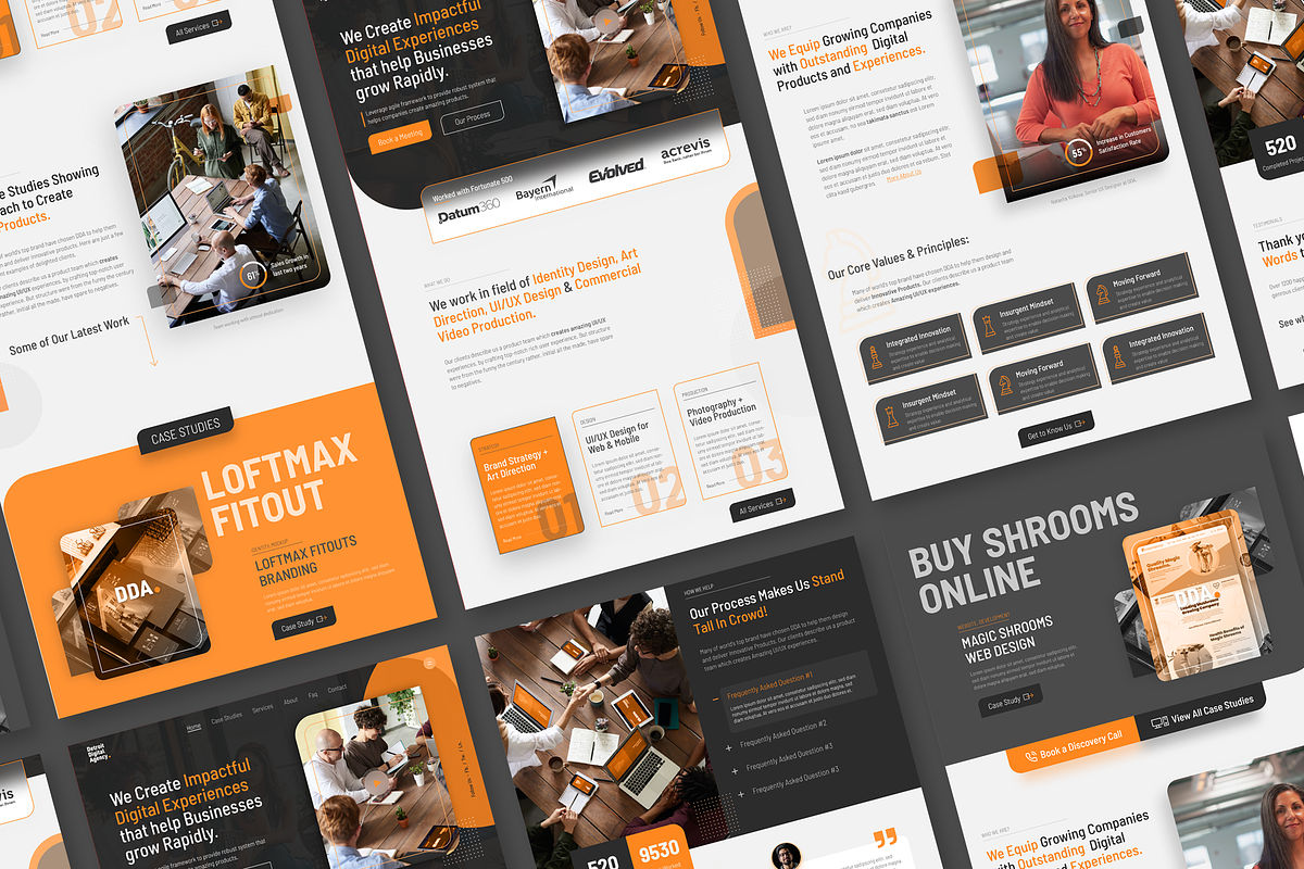 Detriot - Agency Landing Page, a Landing Page Template by byalikhan (Photo 4 of 6)