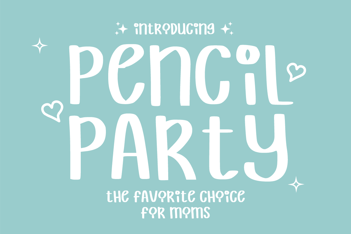 Pencil Party - Hand-Drawn Font, a Handwritten Font by KiddoGlyphs Studio (Photo 1 of 5)