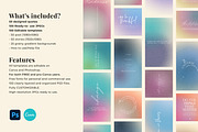 Aesthetic Gradient Quotes CANVA + PS, a Templates & Theme by Paper Flowers Studio (Thumbnail 3 of 6)
