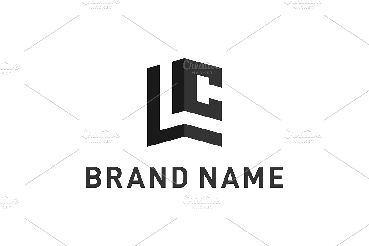 Initial LC Monogram Logo Design, a Branding & Logo Template by yanuart