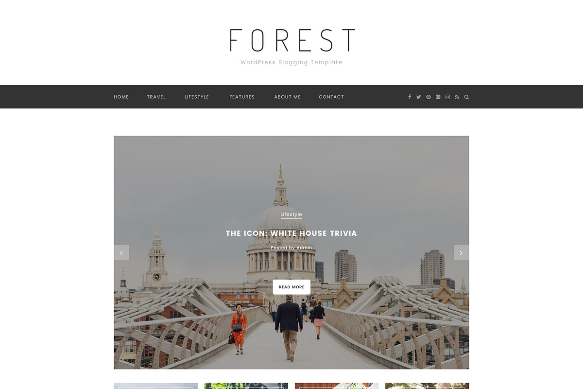Forest - Minimal Blogging Template, a Device Mockup by bigpsfan's SHOP (Photo 7 of 20)