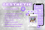 Glam Instagram Post Templates Canva, a Social Media Template by Hell Yeah Designs (Thumbnail 3 of 6)