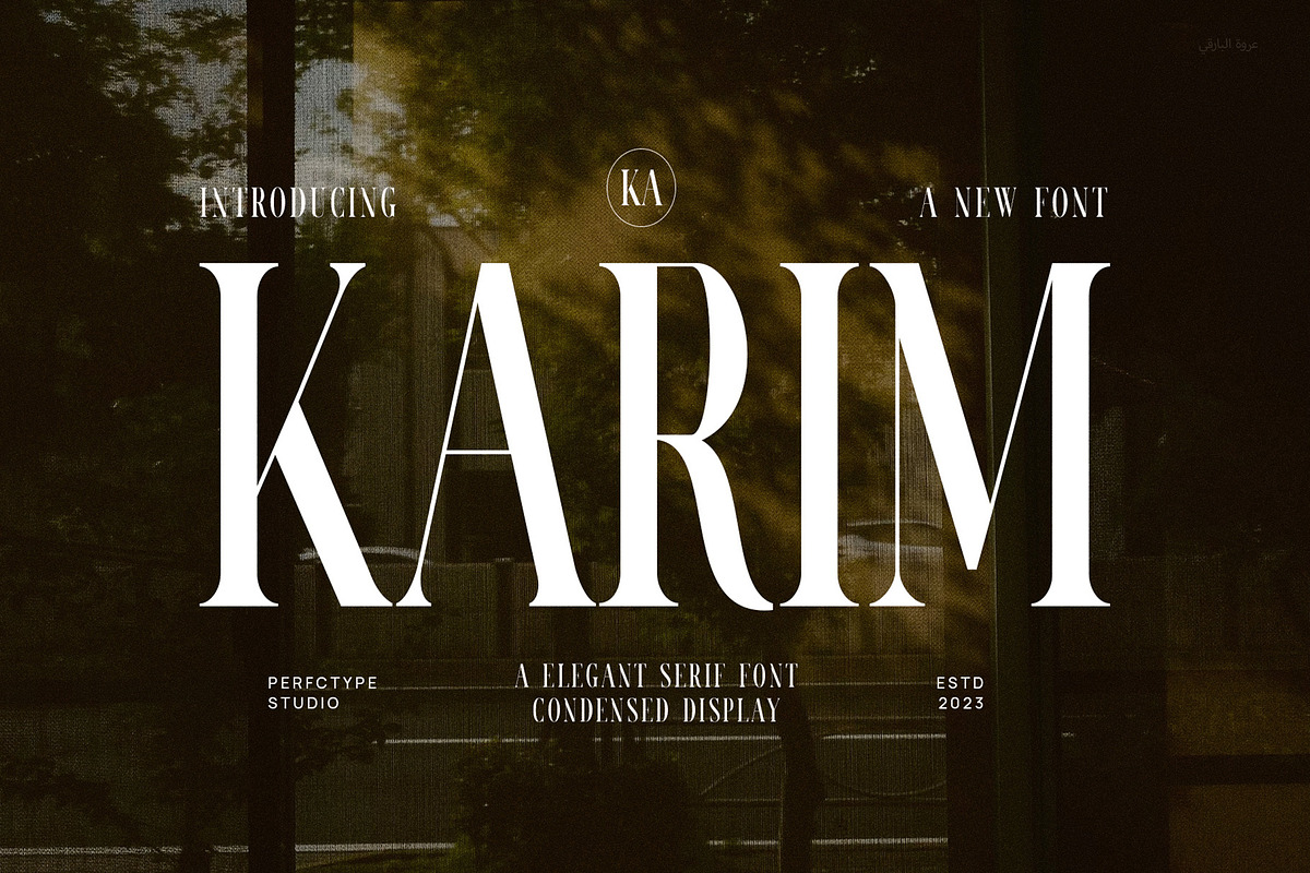 Karim Elegant Serif Font Typeface, a Serif Font by Perfectype (Photo 1 of 6)